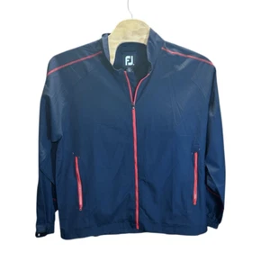FootJoy 2XL Mens Navy and Red Full Zip Windbreaker - Picture 1 of 4