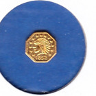 1852 Kalifornien Gold indische Souvenirmünze/Token