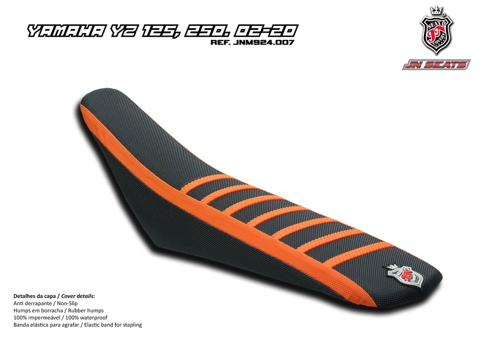 Yamaha YZ 125-250 2002-2020 JN-Europa Cubierta de asiento antideslizante Super-Grip 924007 Foto 1 de 1