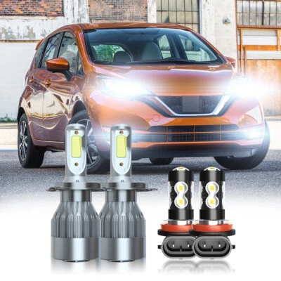 Kit de bombillas LED de haz alto bajo para Nissan Versa 2007-2018 - H4+H11 Foto 1 de 4