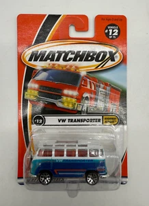 Matchbox Highway Heroes VW Transporter Bus T1 #12 Blue/White w/Red Interior - Picture 1 of 2