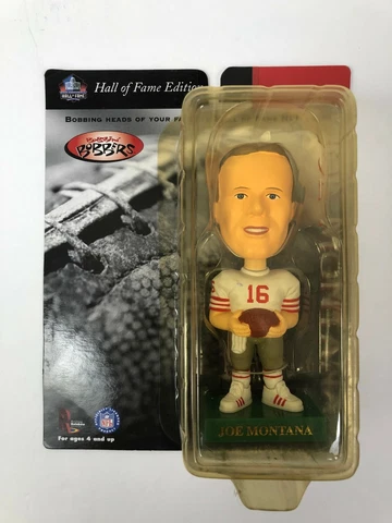 JOE MONTANA SAN FRANCISCO 49ERS 1999 HALL OF FAME BOBBIN BOBBERS BOBBLEHEAD Cover