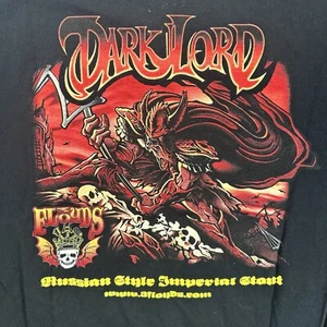 Three 3 Floyds Brewing Dark Lord Shirt Mens XL Black Russian Imperial Stout Beer - Picture 1 of 7
