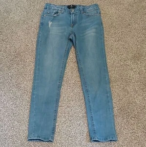 7 For All Mankind Josefina Skinny Boyfriend Denim Jeans Girls Size 14 - Picture 1 of 4