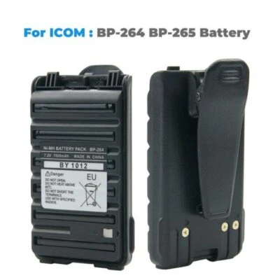 1500mAh BP-264 NI-MH Battery Pack for Icom ICV80 F3001 T70A ICT70 Radio - Image 1 of 4
