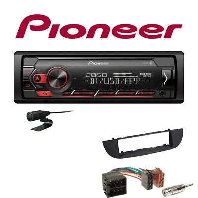Pioneer 1-DIN Bluetooth Autoradio Android USB für Fiat 500 500C Schwarz - Bild 1 von 4