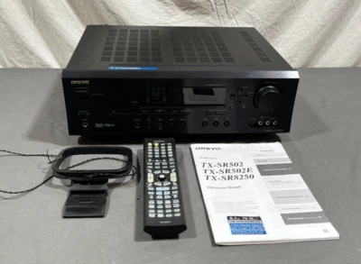 Onkyo TX-SR502 AM/FM Stereo 6.1 Channel 390 Watt Receiver AV Receiver COMPLETE - Image 1 of 4