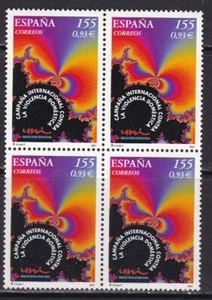 ESPAÑA - 2001 - Edifil 3779 - Campaña contra la violencia - Bloque 4 - MNH - Imagen 1 de 1