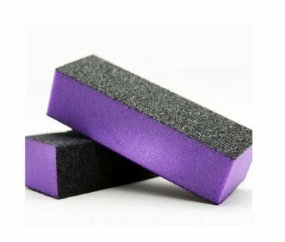 The Edge NAIL BUFFER ACRYLIC SANDING BLOCK FILES PURPLE 60/100 Grit Many Options