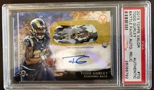 2015 Topps Valor Todd Gurley 1/1 AUTOGRAPH Go Dawgs Insc ROOKIE RC AUTO #1/2 PSA