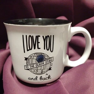 Star Wars - I Love You To The Death Star And Back - 20 Oz Coffee Ceramic Mug - Picture 1 of 4