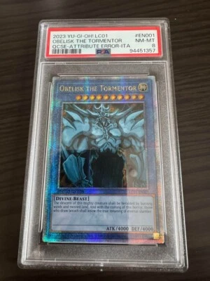 2010 Yu-Gi-Oh Obelisk The Tormentor - Legendary Collection LC01-EN001 - PSA8 - Image 1 of 2