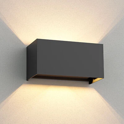 Wandleuchte CUBEL für außen, IP65, Up-/Downlight, anthrazit matt, eckig, 2x G9 - Bild 1 von 4