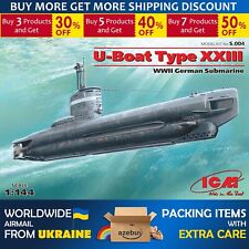 U-Boat Type XXIII WWII German Submarine 1/144 Scale Plastic Model Kit ICM S.004