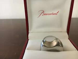 1 Anello Argento E Cristallo Di Baccarat Intagliato 51 - Foto 1 di 7