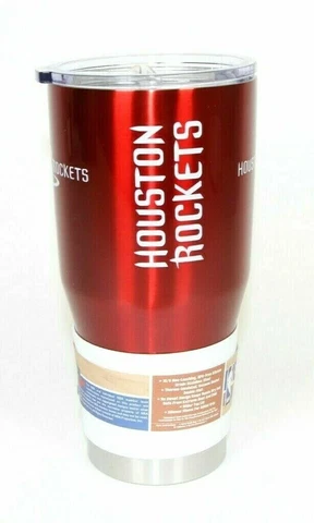 Houston Rockets Ultra 30oz Tumbler NEW BOELTER NBA ROCKETS CUP Sleeve Slider Lid Cover