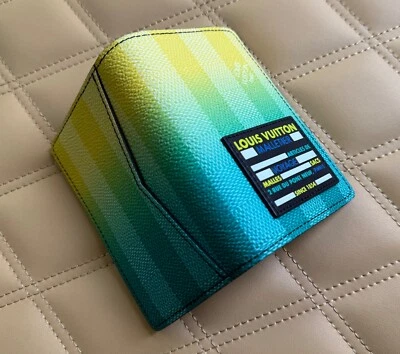Louis Vuitton Gradient green Damier Stripes Pocket Organizer Wallet M81320 - Image 1 of 4