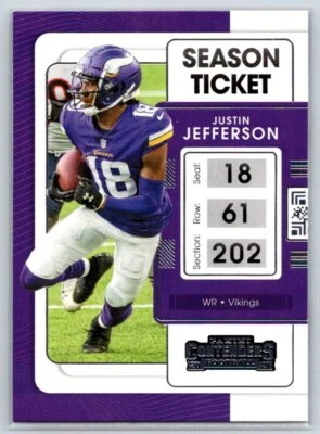 2021 Panini Contenders #63 Justin Jefferson - Image 1 of 2