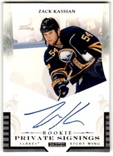 2011-12 Panini Private Signings Zack Kassian Rookie Auto #R-ZK1 Buffalo Sabres