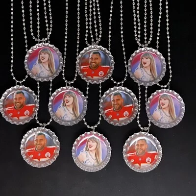 PRACTICALLY PERFECT PARTY FAVORS Taylor Swift And Travis Kelce Inspired / 10 necklaces / party / Super Bowl