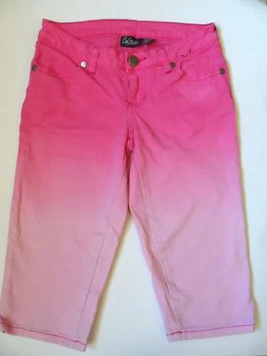 Capri vaquero elástico City Streets para niñas jóvenes, talla: 3, color: rosa Foto 1 de 4