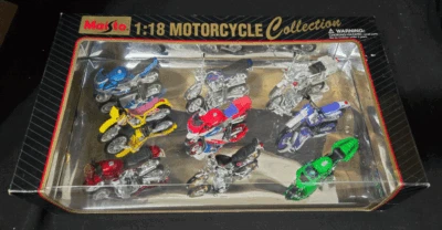 Maisto Toys 1:18 Colección Moto Yamaha BMW Kawasaki Suzuki y Honda Nuevo Foto 1 de 3