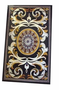 48" x 24" Marble coffee Table Top Pietra Dura Inlay Work handicraft - Picture 1 of 3