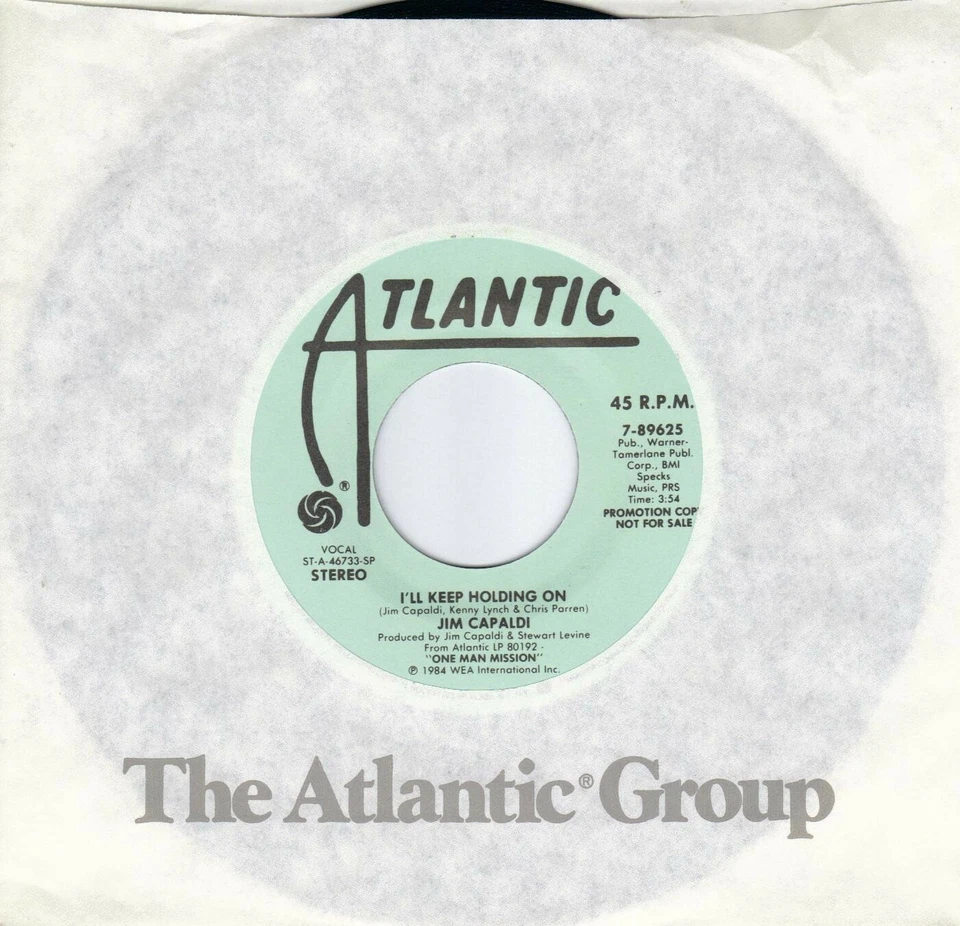 JIM CAPALDI  I'll Keep Holding On  promo 45  TRAFFIC - Image 1 of 1