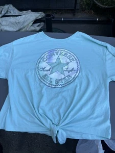 Two 2 Converse Kids Shirts Large 140-155cm 12-13 Years - Picture 1 of 6
