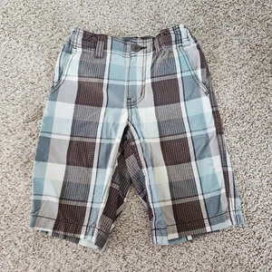 Arizona Jean Co. Boys Shorts Size 10 Regular Plaid Casual Summer - Picture 1 of 9
