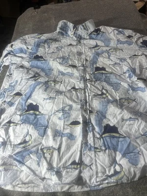 Bimini Bay Outfitters Shirt Men’s XXL 2XL AOP Fish Button Up - Image 1 of 4