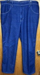 Kmart Basic Editions 38x30 Relaxed Fit Dark Blue Jeans 80%cotton 20%polyester - Picture 1 of 4