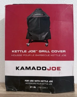 Nueva cubierta de parrilla Kamado Joe Kettle Joe en negro con correas ajustables KJ15080320 Foto 1 de 2