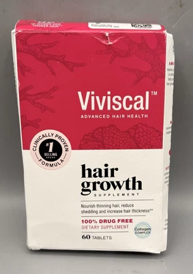 Viviscal Suplemento para el Crecimiento del Cabello 60 Comprimidos Avanzado Salud del Cabello Libre de MedicamentosLEER Foto 1 de 3
