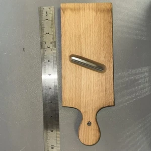 Antique 9” Cabbage Slicer For Sauerkraut Coleslaw Kitchen Utensil Wood Stainless - Picture 1 of 5