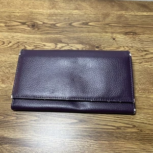 Cartera/Organizador HALO Púrpura Cierre a Presión Guijarro Vegano - Imagen 1 de 8