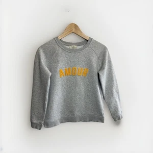 Hush Size XS Grey Amour Spell out Sweatshirt - Picture 1 of 10