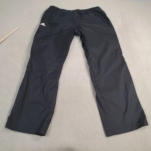 Adidas Climaproof Pants Mens Large Black Waterproof Windbreaker Packable Rain - Picture 1 of 14
