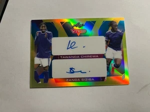 2022 Leaf Vivid Yellow /10 Tawanda Chirewa & Zanda Siziba #BA-ZS1 Dual Auto B5 - Bild 1 von 2
