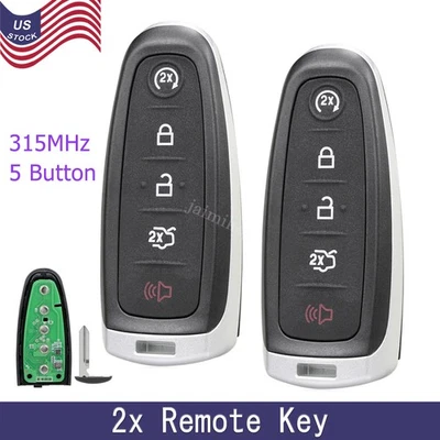 2 For 2013 2014 2015 2016 2017 Ford Flex Keyless Car Remote Smart Prox Key Fob - Image 1 of 4