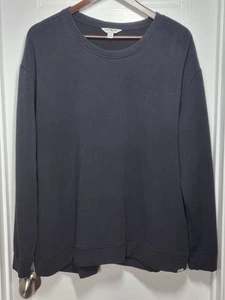 Orvis Men's Crew Neck Sweater Pullover Size XL Black Modal Blend Soft Sweatshirt - Picture 1 of 9