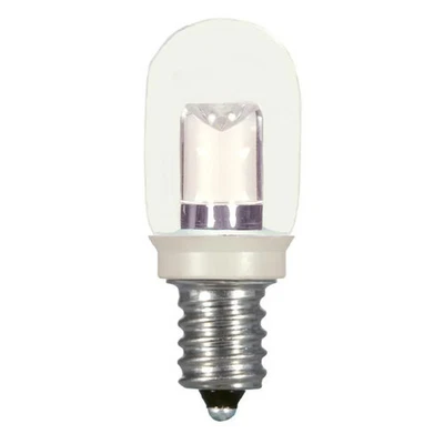 0.8 Watt LED - T6 - Clear - 2700K - Candelabra base - 120 Volt - Carded - 12-Pac - Image 1 of 3