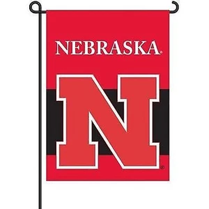 Nebraska Cornhuskers 2-Sided Garden Flag - Officially Licensed 13" x 18" 6-83005 - Picture 1 of 1