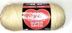 Red Heart Super Saver Garn 14 Oz 744 YARDS Buff - Bild 1 von 3
