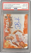 2015-16 Court Kings Devin Booker RC ROOKIE FRESH PAINT Auto #FP-DB - PSA 10 RARE
