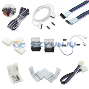 2 pines 5 pines 6 pines conector de tira LED RGB CCT RGBW clip conector de soldadura libre - Imagen 1 de 18