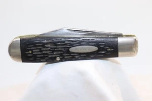 KA-BAR U.S.A. Swell End Jack Jigged Black Scales Pocket Knife - Picture 1 of 19