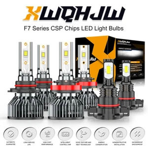 6000K LED Headlight + Fog Light Bulbs For Chevy Silverado 1500 2500 2007-2015 - Picture 1 of 8