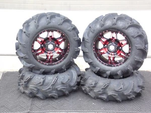 RENEGADE 850 27" MEGA MAYHEM ATV TIRE & 14" HD7 RED ATV WHEEL KIT CAN1CA - Picture 1 of 7