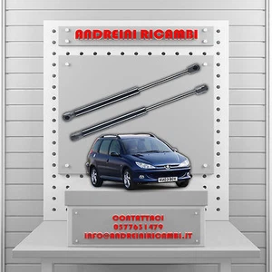 2 PISTONCINI BAGAGLIAIO PEUGEOT 206 SW 1.6 HDi 80KW 109CV 2010 -> | MG24061 - Foto 1 di 1